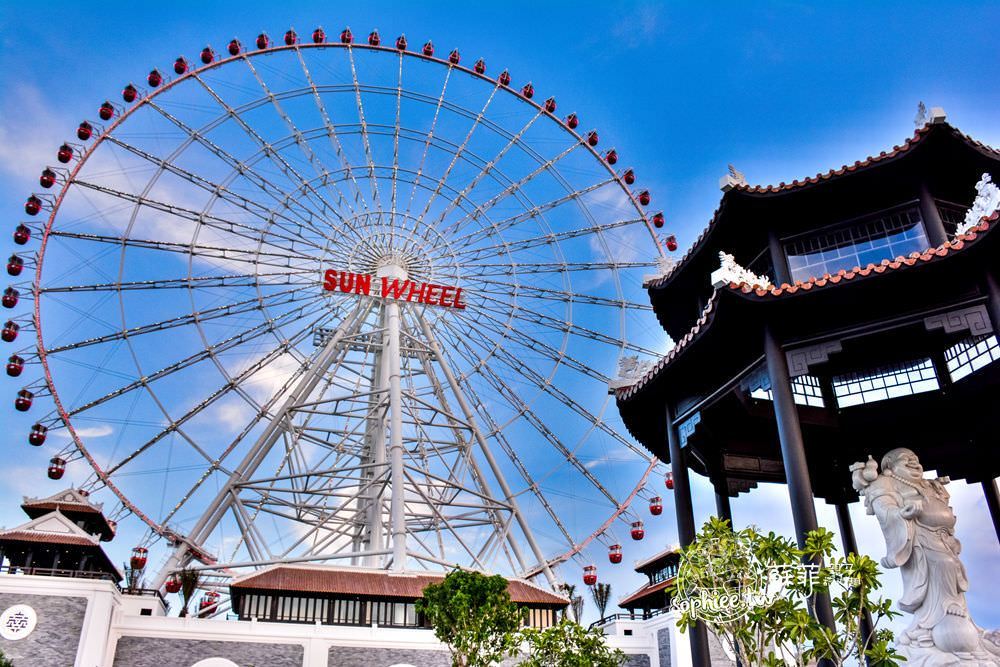 太阳之眼摩天轮sun wheel,自从在2014年开幕后,就成了岘港的新地标,3