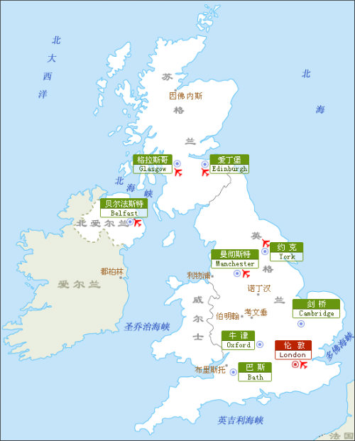 北爱尔兰首都地图图片