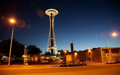 美国景点地图_分布图——太空针塔