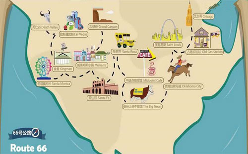 美国旅游路线设计方案图片